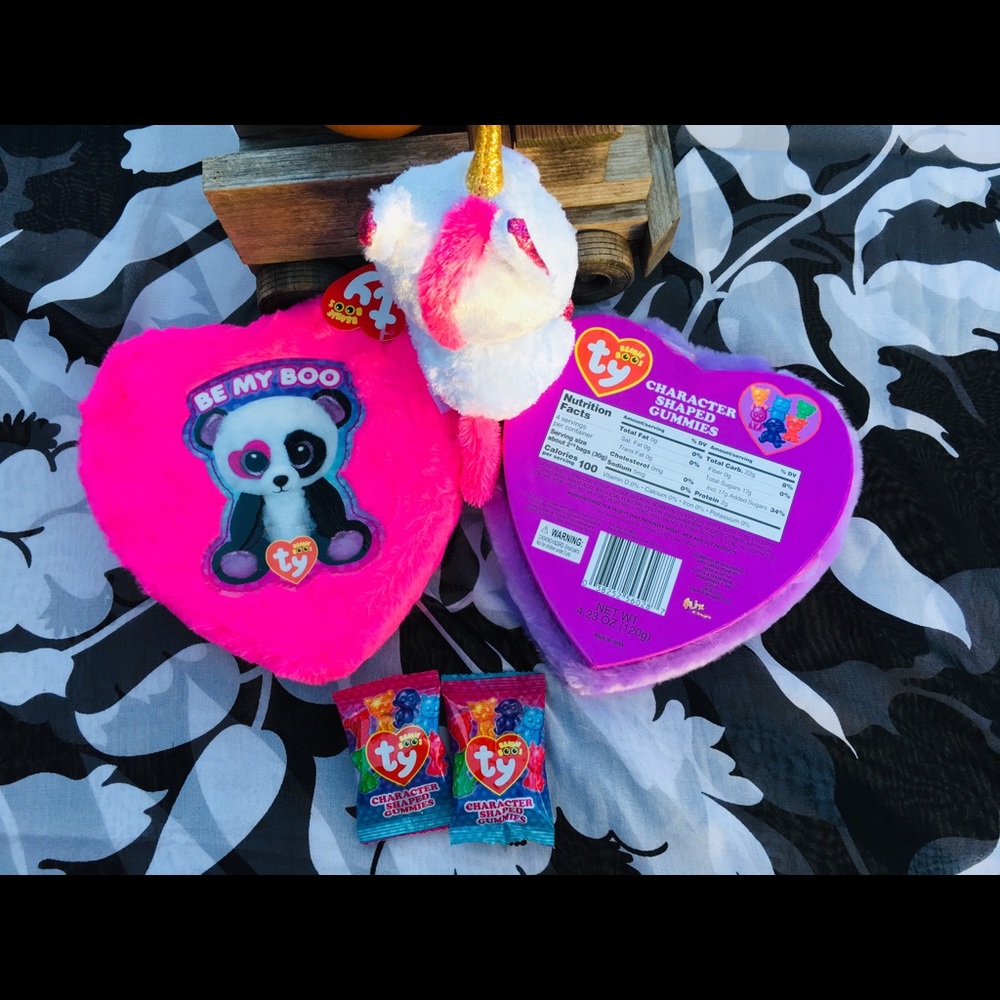 ♥️🧸Collectors Beanie Boo Heart Containers+more